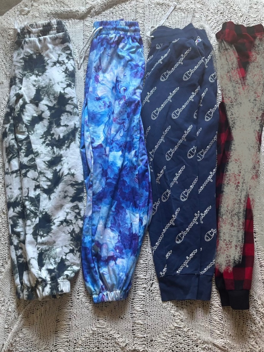 Bundle lot deal! Bogo sweatpants pcs marble tyedye champion sweats lounge